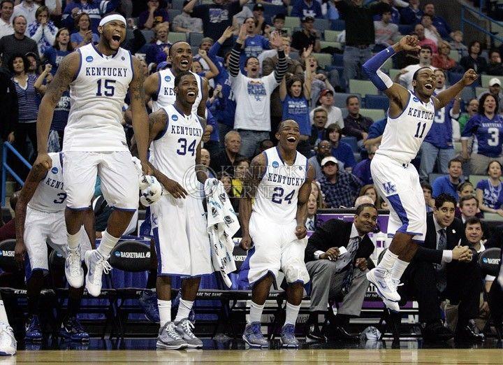 Starting+players+on+the+bench+celebrate+after+Mark+Krebs+makes+a+three+pointer+during+the+second+half+of+UKs+second+round+win%2C+90-60+over+Wake+Forest+in+the+NCAA+tournament+at+New+Orleans+Arena+on+Saturday%2C+March+20%2C+2010.+Photo+by+Britney+McIntosh