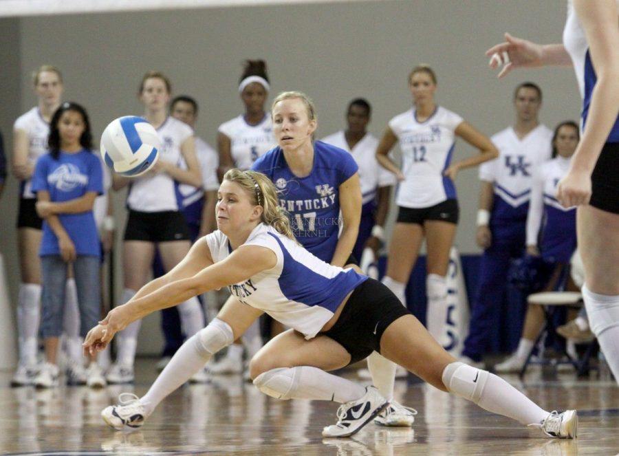 The+UK+volleyball+team+plays+Ole+Miss+and+Arkansas.+Photo+by+Scott+Hannigan