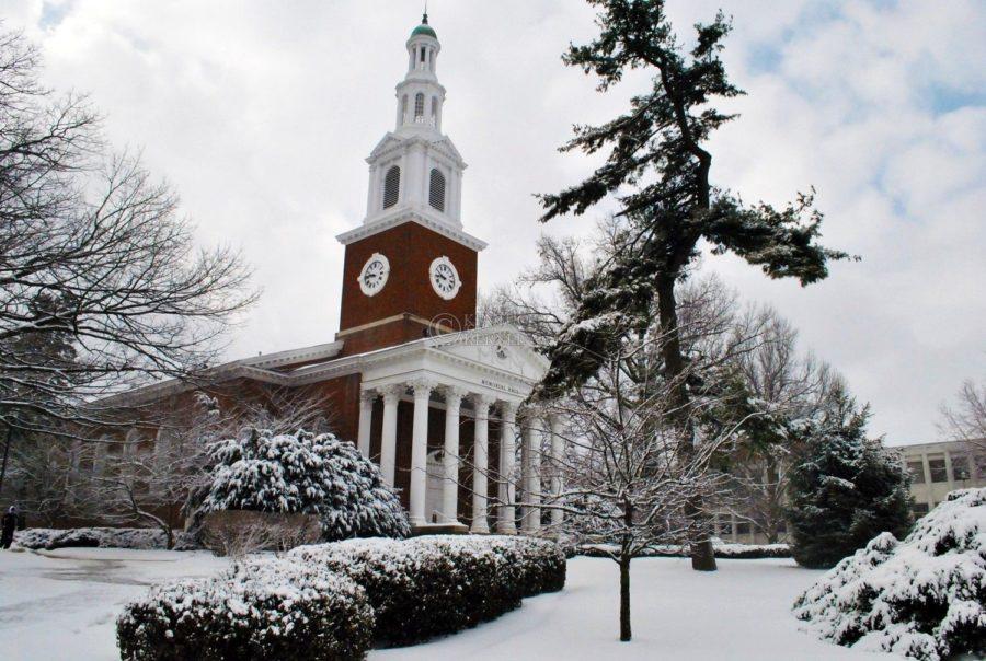 UK campus is covered in snow on Monday, Feb. 15, 2010. Photo by Taylor Moak