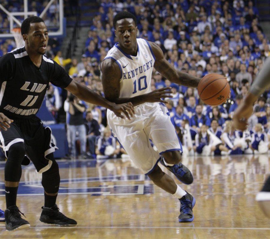 UK+freshman+guard+Archie+Goodwin+drives+to+the+basket+against+LIU+at+Rupp+Arena+on+Friday%2C+Nov.+23%2C+2012.+Photo+by+Scott+Hannigan