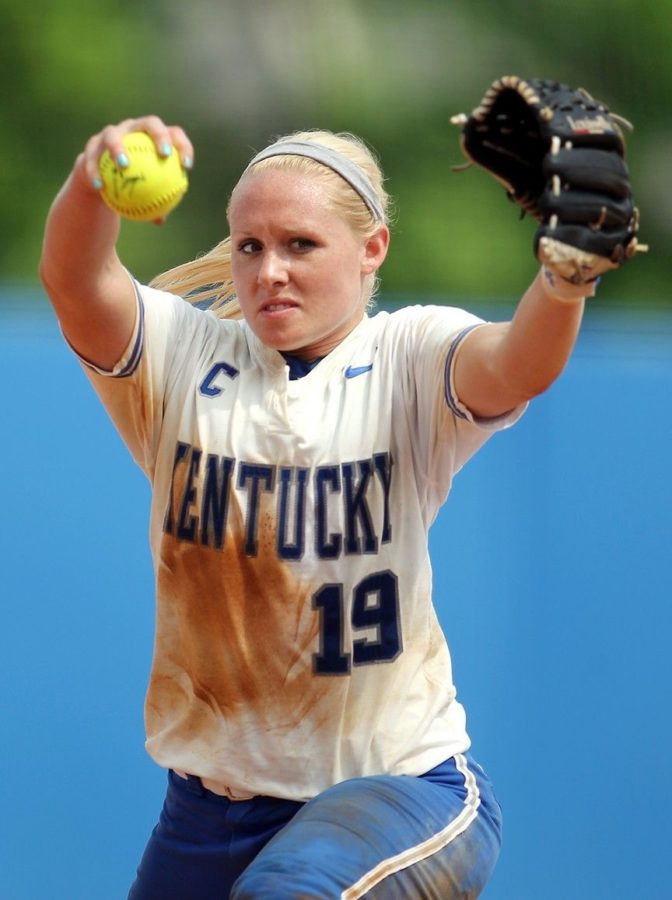 Lauren+Cumbess+The+University+of+Kentucky+softball+team+advances+to+the+NCAA+Super+Regionals+after+beating+Virginia+Tech+1-0+on+Sunday%2C+May+19%2C+2013%2C+at+John+Cropp+Stadium+in+Lexington%2C+Ky.+Photo+by+Chet+White