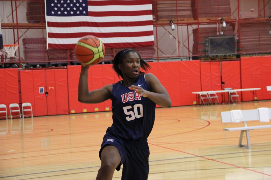 Freshman+guard+Linnae+Harper+at+try-outs+for+the+USA+U-19+World+Championships+team+in+Colorado+Springs%2C+Colo.+Photo+courtesy+of+USA+Basketball.