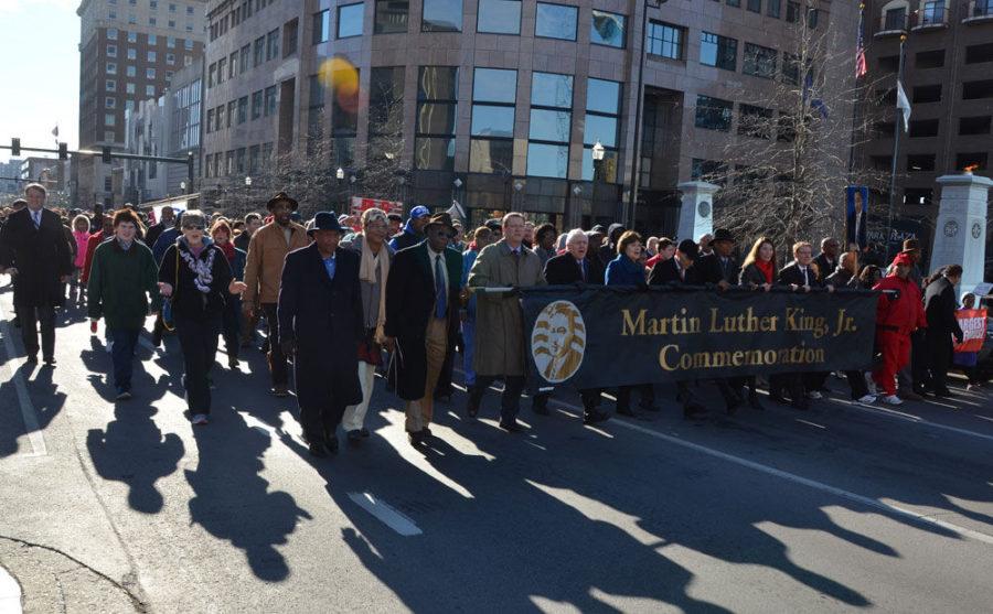 Participants+in+the+Martin+Luther+King+Parade+march+down+Main+Street+during+the+Martin+Luther+King+Commemoration+at+the+Lexington+Center+Heritage+Hall+on+West+Main+Street+in+Lexington%2C+KY+on+Thursday%2C+January+19%2C+2015.+Photo+by+Taylor+Pence
