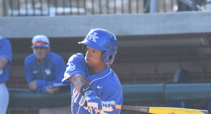 Outfielder+Marcus+Carson+%2815%29+bats+vs.+Indiana+on+Tuesday%2C+March+31%2C+2015+in+Lexington%2C+Ky.+Indiana+won+11-7.+Photo+by+Hunter+Mitchell