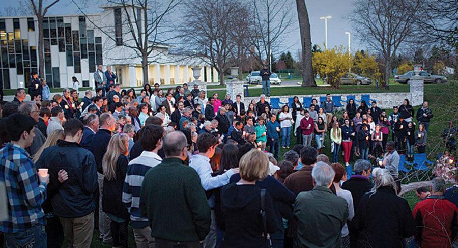 Jonathan+Kruegers+Ohio+family+and+friends+gathered+at+his+former+school%2C+Maumee+Valley+Country+Day+School%2C+in+Toledo+last+night+to+share+memories+and+support+each+other+in+their+grief.+Meeting+his+Ohio+family%2C+friends%2C+teachers%2C+and+team+mates+was+an+honor+and+confirmed+what+I+already+knew+about+Jonathan+and+how+special+he+was.+He+will+be+missed+and+remembered+by+his+Ohio+and+Kentucky+families+dearly.+Photo+by+David+Stephenson