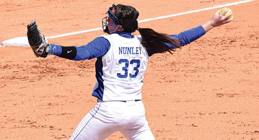 Pitcher+Kelsey+Nunley+%2833%29+pitches+during+the+game+against+%231+LSU+on+Sunday%2C+March+29%2C+2015+in+Lexington%2C+Ky.+Photo+by+Hunter+Mitchell