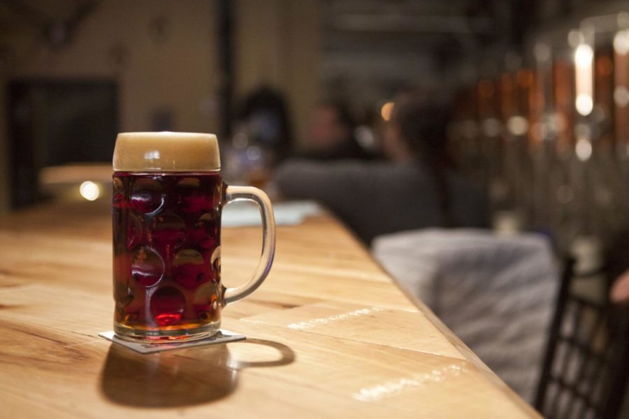 The Munich Dunkel is one of the most popular brews at Blue Stallion Brewing. Photo by Emily Wuetcher | Staff