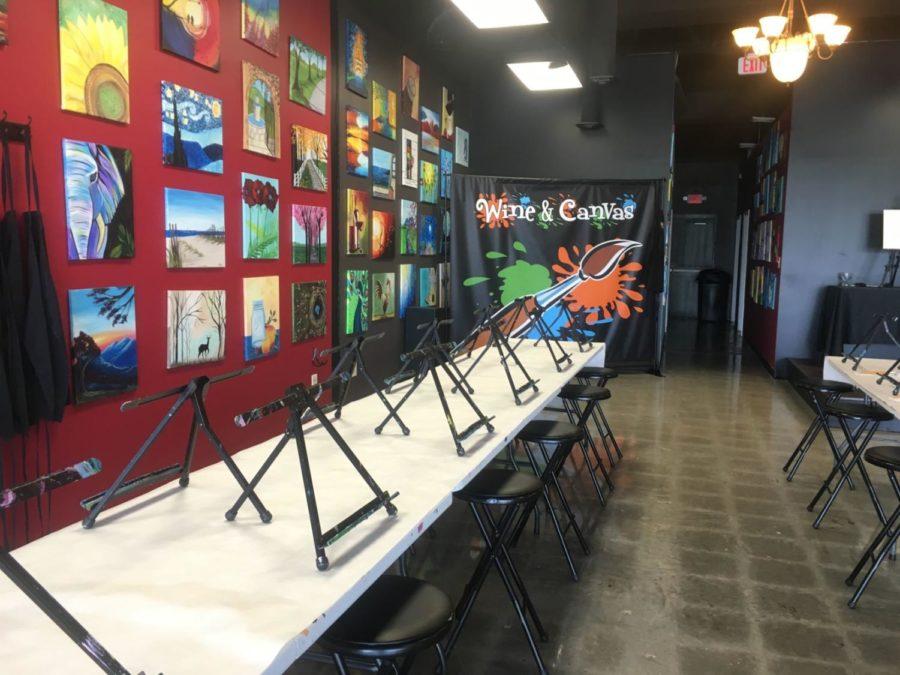 The concept for Wine and Canvas is a venue that hosts instructor-led, group painting parties with alcoholic beverages available. 