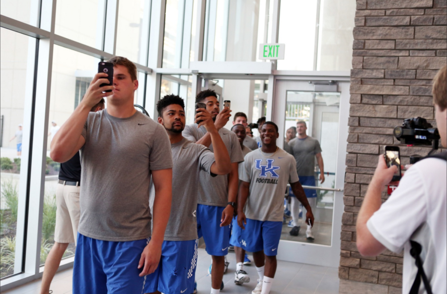 The UK football team got a tour of their facility first on Thursday, July 22, 2016. 