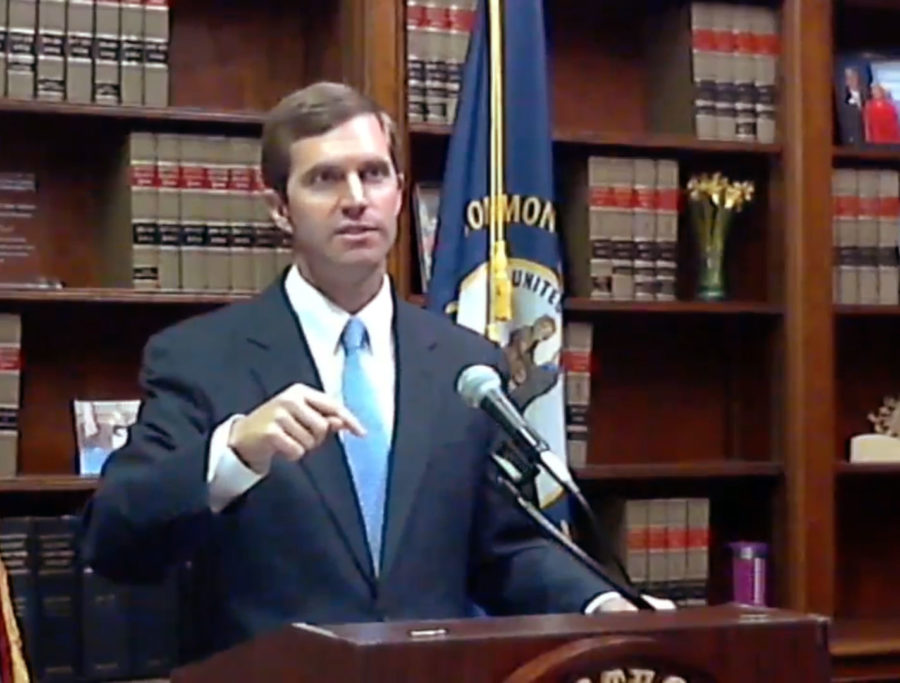 Attorney General Andy Beshear announced that his office would seek to intervene in the lawsuit between UK and The Kentucky Kernel, Wednesday, Sept. 7. 