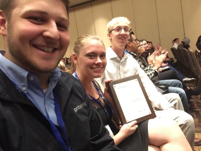 Kernel staffers Michael Reaves, Marjorie Kirk and Will Wright attended the convention in Washington D.C. where they received the award. 