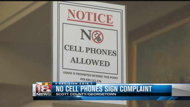 No phones allowed at Scott County polling place
