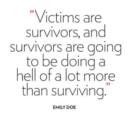 Quote by Stanford sexual assault victim