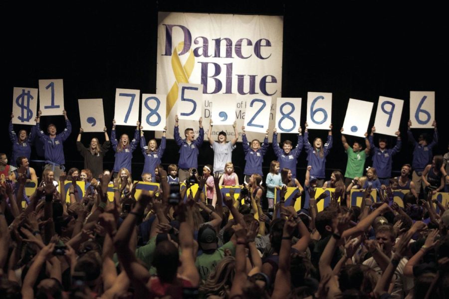 DanceBlue raises over a million dollars for pediatric cancer.