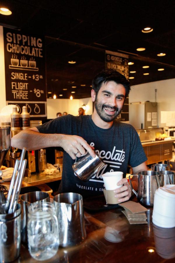 Owner of Chocolate Holler Salvador Sanchez is excited to host the grand opening on Friday, February 3, 2016 in Lexington, Ky. Photo by Lydia Emeric | Staff