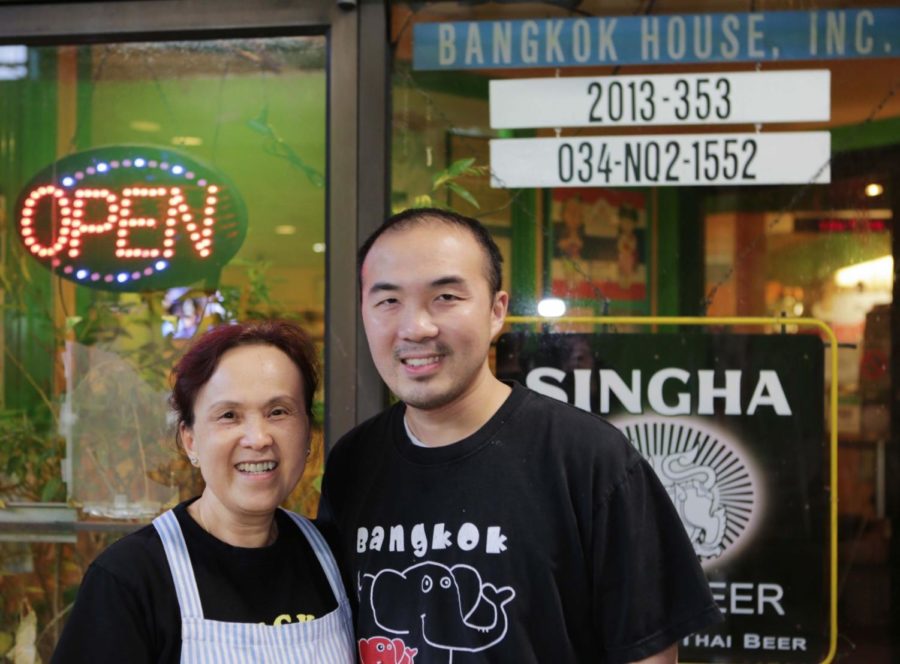 Mother+Pitchya+Bunchatheeravate+%28left%29+and+her+son+Pom+%28right%29+pose+for+a+photo+in+front+of+their+restaurant%2C+Bangkok+House%2C+on+the+corner+of+Rose+Street+and+Avenue+of+Champions+in+Lexington%2C+Ky.%2C+on+Saturday%2C+February+11%2C+2017.+The+restaurant%2C+located+below+Campus+Cafe%2C+remains+open+despite+suffering+a+loss+of+business+from+building+renovations.+Photo+by+Joshua+Qualls+%7C+Staff