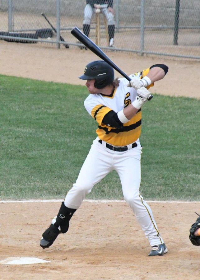 Luke Becker makes a plate appearance for the Willmar Stingers in the Northwoods League in the 2017 season. Becker is one of UKs top returners after being one of the best hitters in the 2017 season.