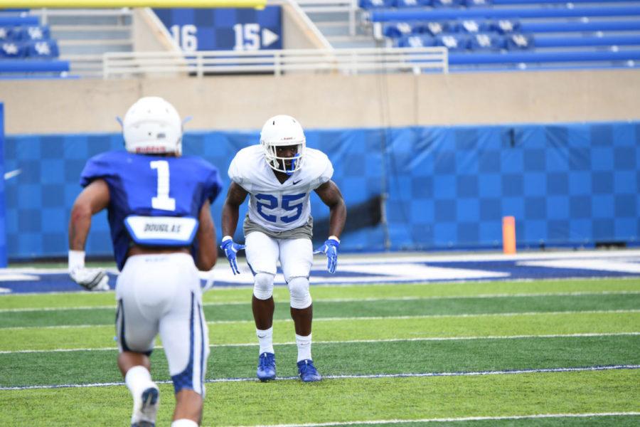 Darius West projects to be a starting safety for UK this season. Photo submitted by UK Athletics.