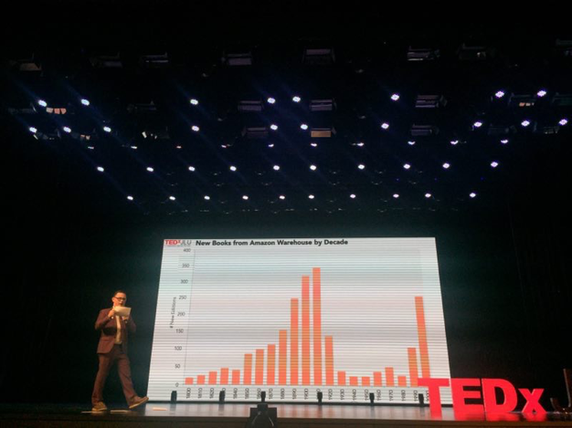 UK associate law professor Brian L. Frye gives a TED Talk at Jilin University in Changchun, China. Photo provided by Frye.