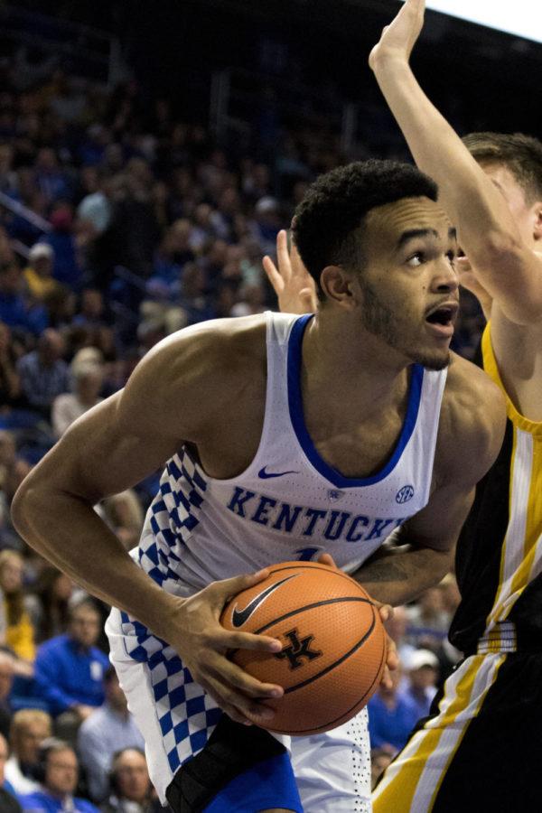 Kentucky+sophomore+forward+Sacha+Killeya-Jones+prepares+to+shoot+a+basket+during+the+game+against+Centre+College+at+Rupp+Arena+on+Friday%2C+November+3%2C+2017+in+Lexington%2C+Ky.+Kentucky+won+106+to+63.+Photo+by+Arden+Barnes+%7C+Staff