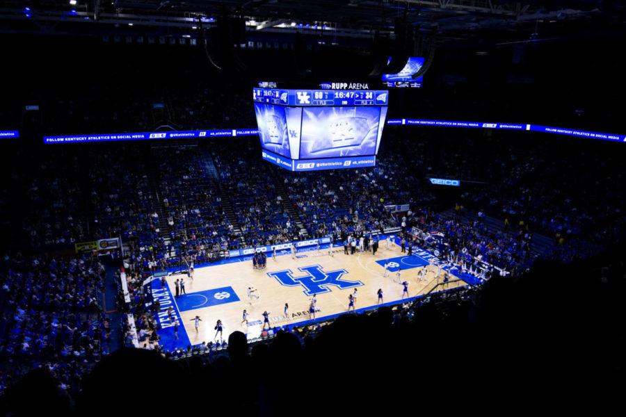The Kentucky mens basketball team played against Thomas More at Rupp Arena on Friday, October 27, 2017 in Lexington, Ky. Kentucky won 103 to 61. Photo by Arden Barnes | Staff