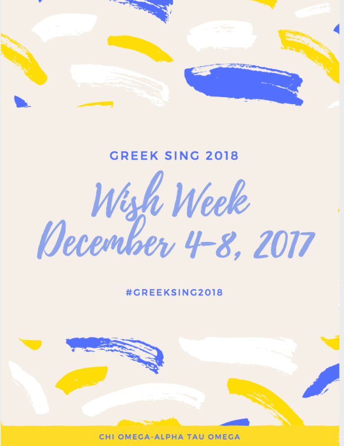 Flyer for Wish Week used with permission of Chi Omega. 