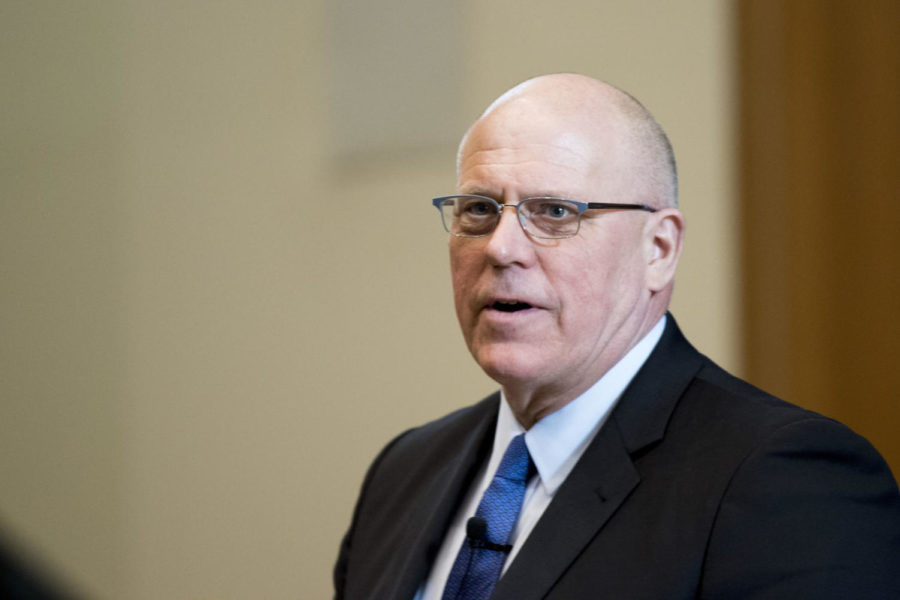 Provost-designate David Blackwell said he is really excited to start the job in January. Photo by Arden Barnes | Staff