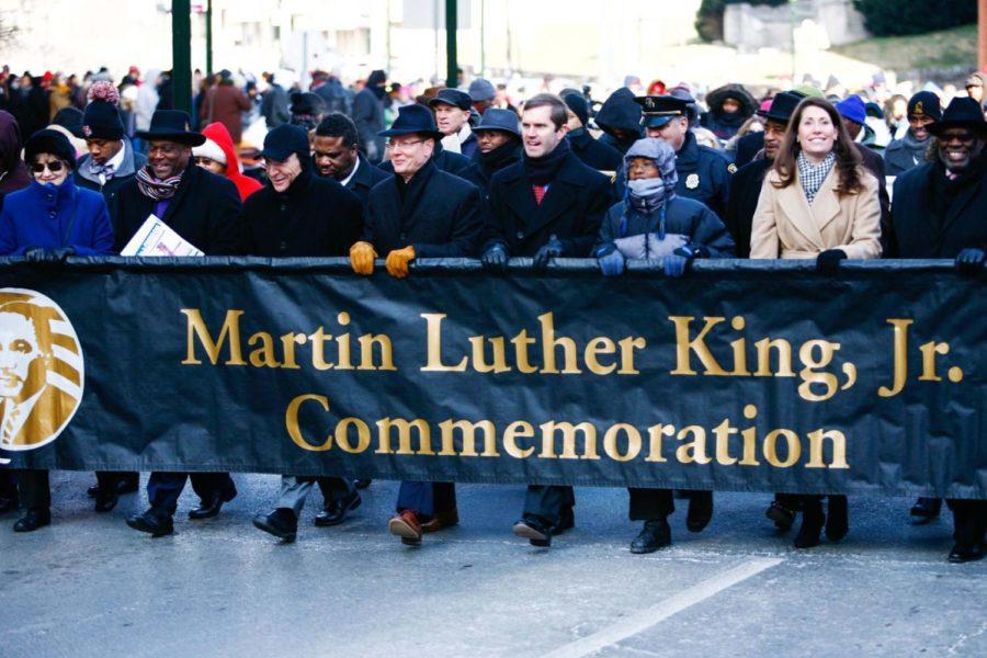 Participants+in+the+Lexington+Martin+Luther+King+Day+parade+march+downtown+on+Monday%2C+January+18%2C+2016+in+Lexington%2C+Ky.