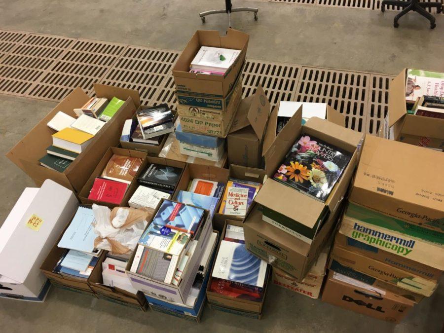 Alpha Epsilon has currently collected around 30 boxes of books from donors.
