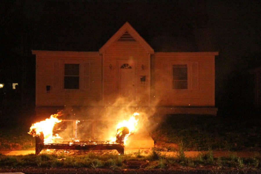 A+fire+is+set+on+fire+after+UKs+sweet+sixteen+upset+victory+against+Ohio+St.+on+State+Street+on+March+26%2C+2011+in+Lexington%2C+Kentucky.+Photo+by+Brandon+Goodwin+%7C+Staff+File+Photo%C2%A0