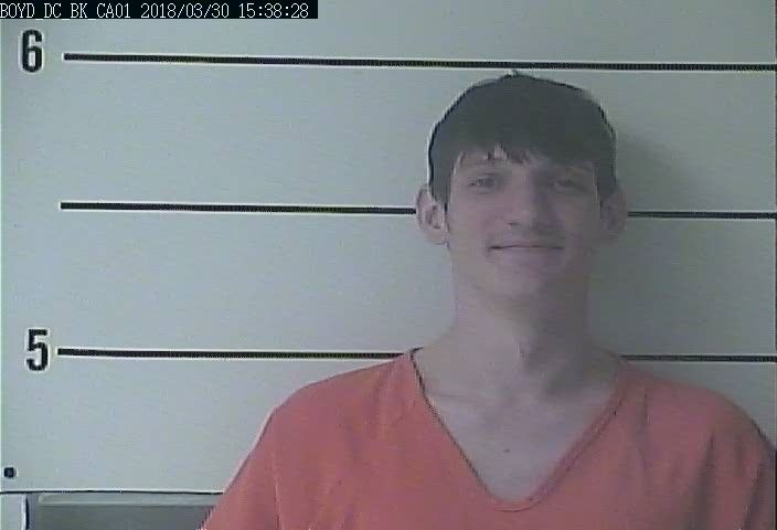Austin J. Adams, 22, was arrested Friday, March 30, 2018, in relation to the Maxwelton Court homicide and assault investigation. Photo taken from Boyd County Detention Center inmate list. 