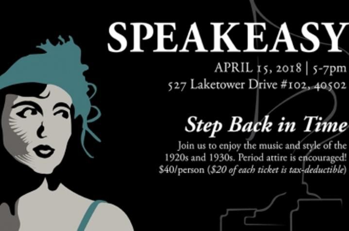 The blast from the past Speakeasy event will start at 5 p.m. on Sunday, April 15th.