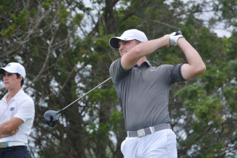 Tyler McDaniel during the second round of the Southeastern Conference Championship at Sea Island Golf Clubs Seaside Course in St. Simons Island, Ga., on Saturday, April 16, 2016.