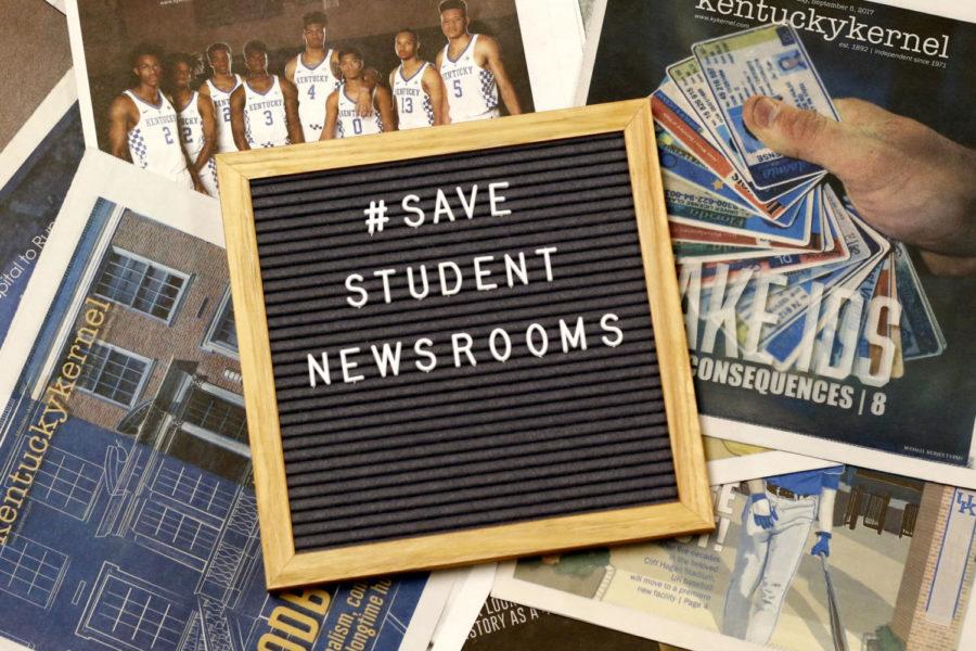 The social media campaign #SaveStudentNewspapers calls attention to the challenges that student-run media organizations face and highlighting the need for student media was started by student editors at The Independent Florida Alligator. 