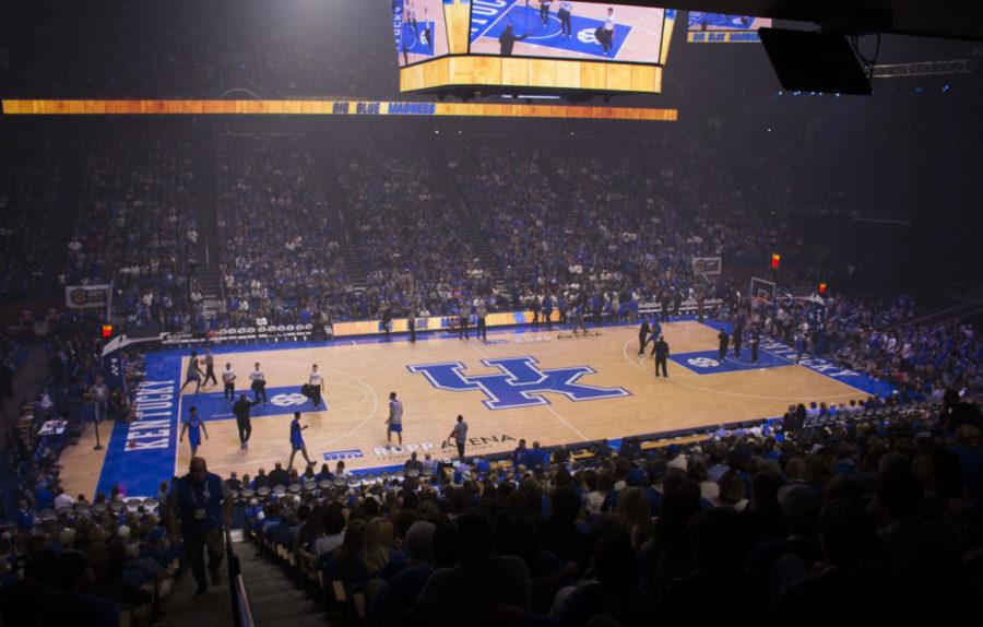 A sold out Rupp Arena for Big Blue Madness at Rupp Arena on Friday, October 13th, 2017 in Lexington, Kentucky. Photo by Olivia Beach | Staff