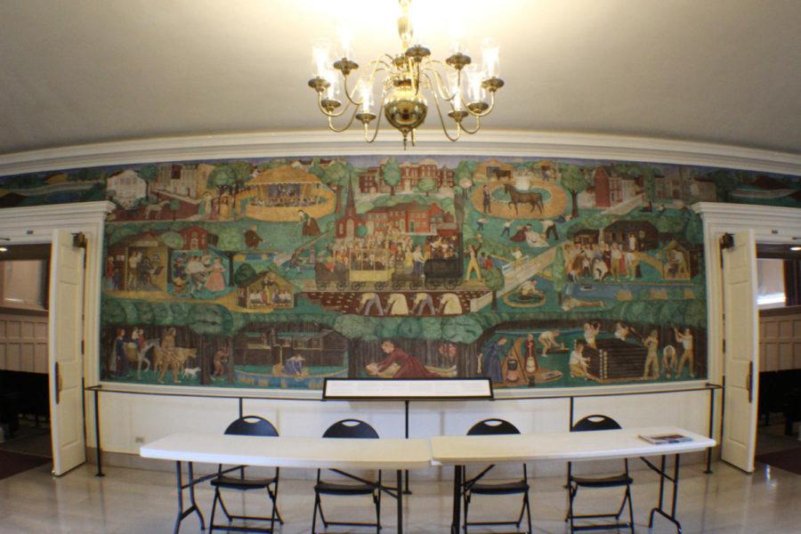 Mural in Memorial Hall on the campus of the University of Kentucky