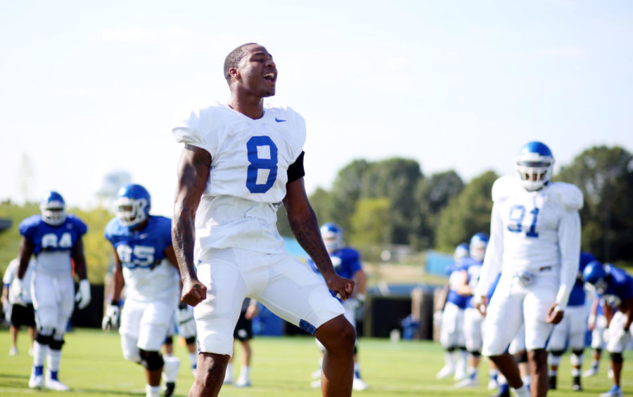 The Football Team training camp Tuesday, August 7, 2018. Photo by Britney Howard | UK Athletics