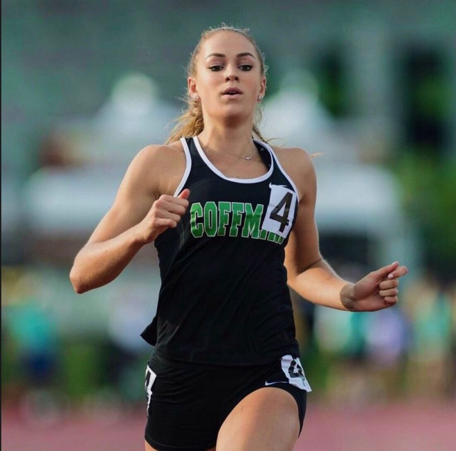 Abby Steiner ran track in high school in addition to playing soccer. Photo provided by Abby Steiner.
