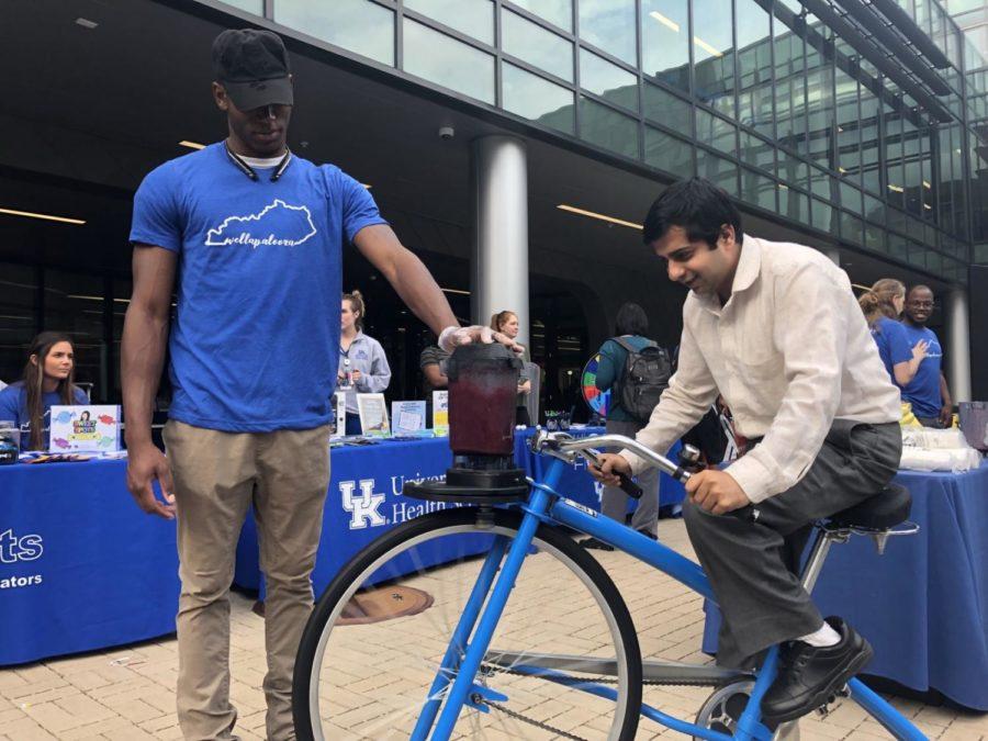 The UK campus branch of WellKentucky, an organization concerned with promoting the overall health of students, organized Well-A-Palooza with many different campus organizations focusing on the various elements of student wellness: physical, mental, financial and academic.