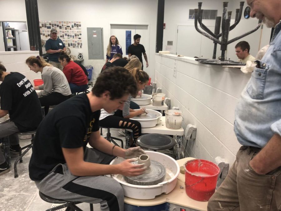The high school students who dabbled in sculpting during See Art Experience Day got to take their work home as a memento.