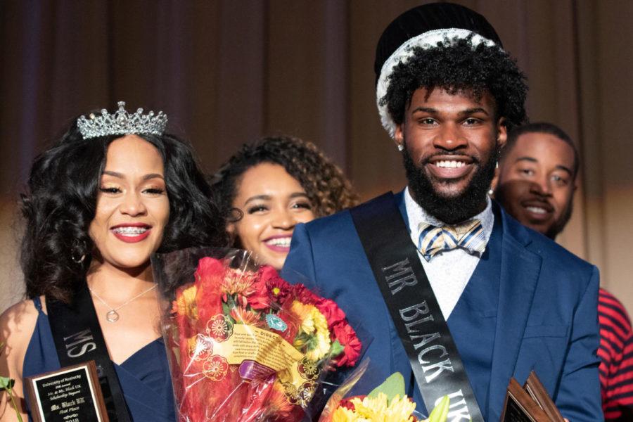 Mr. and Ms. Black UK was awarded to Isaiah Brown and Tiffany Waltman on Thursday, October 18, 2018 at Memorial Hall in Lexington, Kentucky. Photo by Michael Clubb l Staff