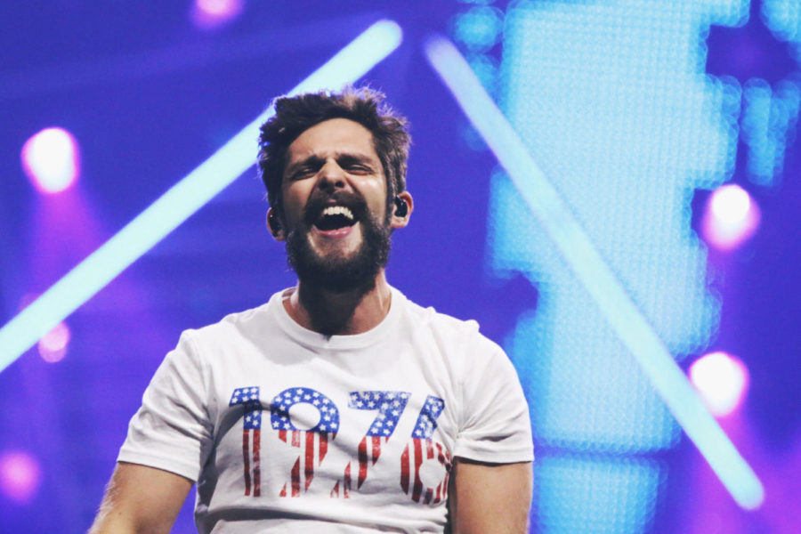 Thomas Rhett performs during the Life Changes tour at Rupp Arena on Thursday October 4, 2018 in Lexington, Kentucky. Photo by Olivia Beach | Staff