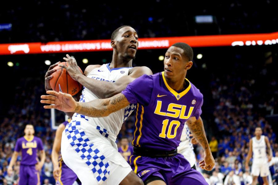 Freshman+forward+Bam+Adebayo+steals+the+ball+during+the+game+against+LSU+at+Rupp+Arena+in+Lexington%2C+KY.+on+Tuesday%2C+February+7%2C+2017.+Kentucky+defeated+LSU+92-85.+Photo+by+Lydia+Emeric+%7C+Staff.