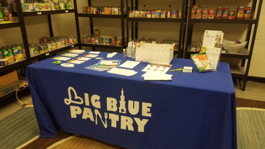 The Big Blue Pantry, located at CB 25 in the basement of the Whitehall classroom building, combats food insecurity amongst UK students. Photo by Amanda Bryant.