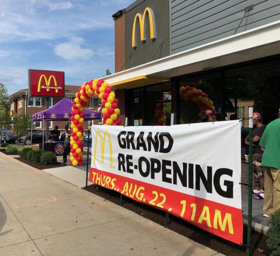 After three months of renovations, the new McDonalds on South Limestone opens its doors to customers on Thursday August 22, 2019, in Lexington, Ky. Photo by Jacob Eads | Staff 