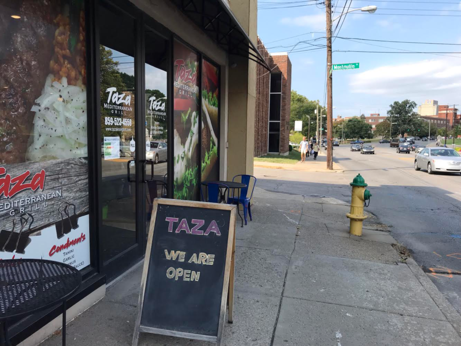Taza Grill opened on South Limestone this semester. The eatery has been named one of the best 10 Mediterranean restaurants on Yelp. Sept. 10, 2019. | Photo by Emily Girard
