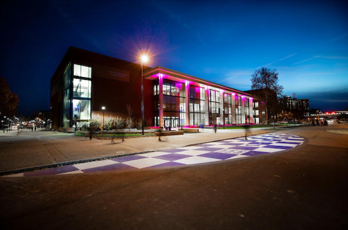 UKs campus went purple throughout the month of October to raise awareness of domestic violence. Photo by UKPR.