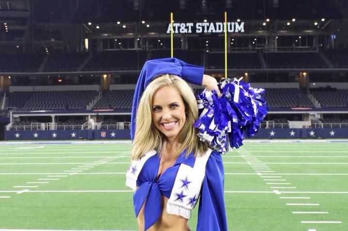 Photo of Lily Johnson in AT&T Stadium in Dallas is courtesy of UKNOW.
