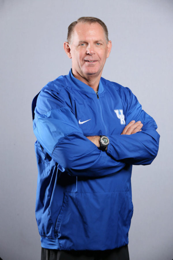 Dean Hood, UK Football’s special teams coordinator and outside linebacker coach, had a ten season career at Eastern Kentucky University prior to his time at the University of Kentucky. June 15, 2017 Photo by Chet White | UK Athletics