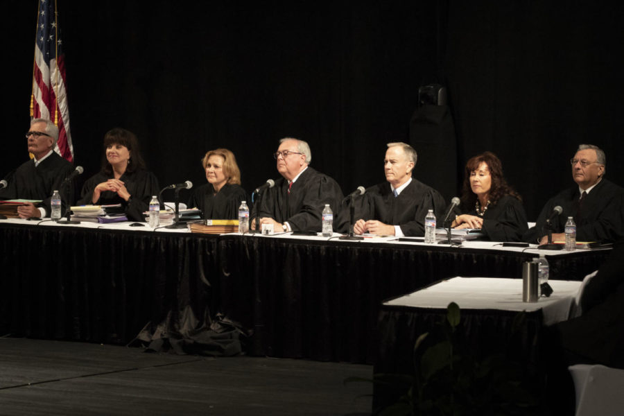 The Supreme Court heard oral arguments on Thursday, September 19, 2019 at the Center for Rural Development in Somerset, Kentucky. Photo by Arden Barnes | Staff